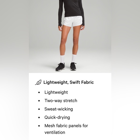 NWT (8) or (M) LuLuLemon hotty hot shorts - Picture 7 of 8